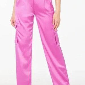 Dynamite Izabel Satin Cargo Pants